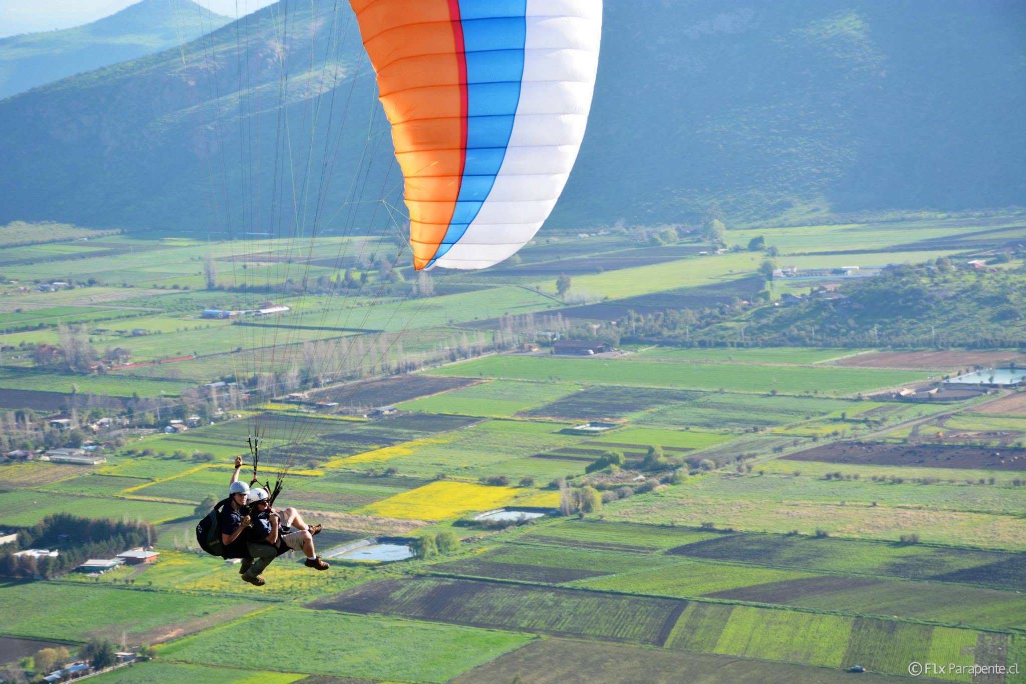 Parapente en Las Vizcachas, Santiago
